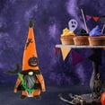 thumbnail image 4 of Halloween Gnome Decoration with Witch Hat, Fabric Doll Fairy Halloween Tabletop Ornament for Home Office Party Holiday Gift, 4 of 6
