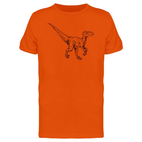 Sketch Of Velociraptor Tee Men's -Image by Shutterstock