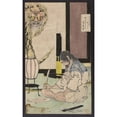 thumbnail image 2 of Tsukioka Yoshitoshi 13x18 Black Ornate Wood Framed Double Matted Museum Art Print Titled - Natsu No Yo No Tsuki (1880), 2 of 5