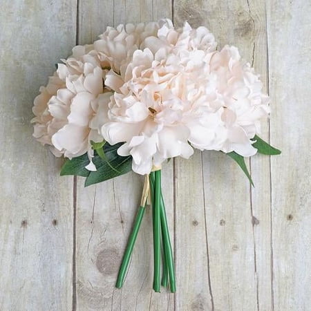 BalsaCircle 11 Blush Silk Artificial Peony Flowers Bouquet Wedding Party Centerpieces Decorations
