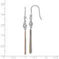 thumbnail image 2 of White Sterling Silver Earring Drop & Dangle Rose Tone Women'S 55 mm 5, 2 of 2