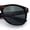 Tortoise - Solid Green, variant on Rubberized Matte Tortoise Iconic Classic Horn Rim Hipster Sunglasses [Gradient Brown]