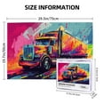 thumbnail image 5 of 1000 pcs Colorful truck puzzles for adults 1000 pieces,Stunningly Vibrant Colors,Unique Artwork for Adults,Relax yourself,Funny Colorful truck Wooden Puzzle 1000 Piece,Gifts for Puzzle Enthusiast, 5 of 6