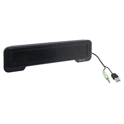 Bocina Casafoyer USB SoundBar Estéreo 2x2.5W Negra (2 Unidades)