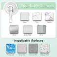 thumbnail image 6 of Suction Cup Hooks, Multi-Purpose Clear Shower Suction Hooks, Waterproof Heavy Duty Wreath Hanger, Removable Suction Shower Hooks for Front Door, Window, Glass, 6 of 7