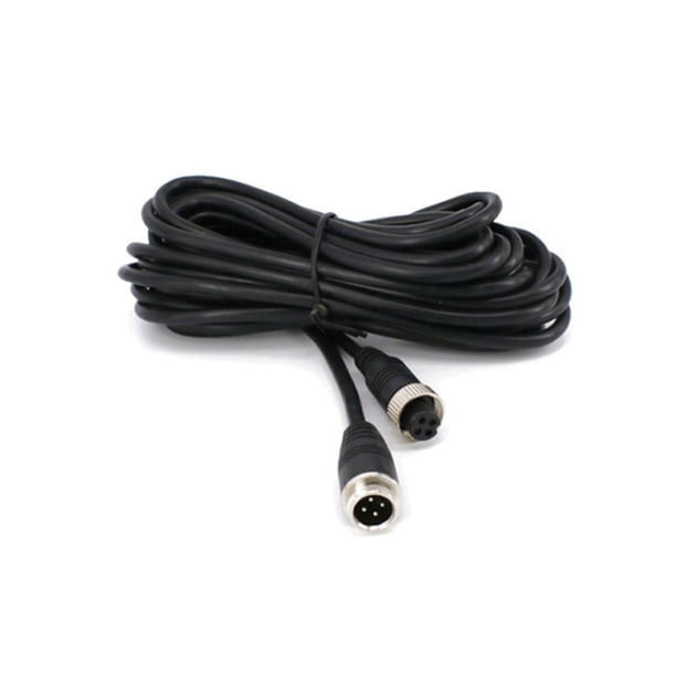 Speravity Cable de extensión impermeable de Audio y vídeo para coche de marcha atrás trasera, Cable de 4 pines, herramientas de línea alámbrica de Cambiadores de CD de coche 15 metros Speravity VI019233-06
