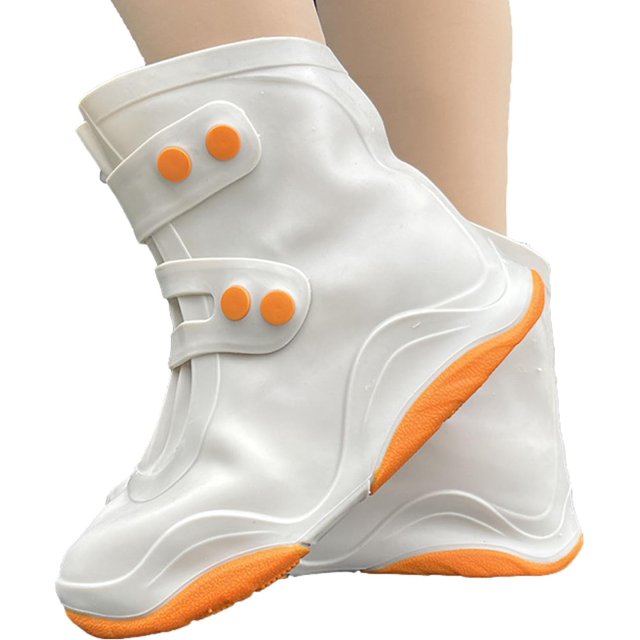 LAICAIW Couvre-Chaussures de Pluie - Bottes Résistantes à la Pluie / Mode Réutilisable Antidérapant Durable Facile à Utiliser Semelle Double Couche Couvre-Chaussures de Pluie pour Espadrilles, Bottes, Chaussures de Jeu de Quilles
