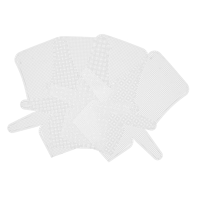 4 piezas de plástico malla de malla mesh malla lámina bordado de bordado de malla