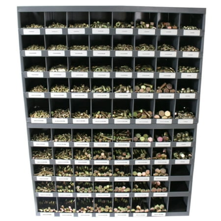 

Grade 8 Coarse Thread Nut Bolt & Washer Assortment with (2) Steel Bins - 5 170 pieces