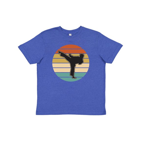 Inktastic Karate Martial Arts Silhouette Youth T-Shirt