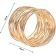 thumbnail image 2 of Napkin Rings, Gold Tone Mesh Napkin Ring Set (12pcs), 2 of 5