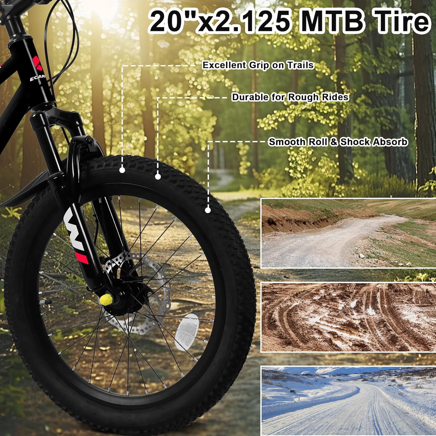 Ambifirner BMX Bike, 16 20 inch Bicycle with Hi-Ten Carbon Steel Frame, V Brake and Rear Holding Brake, Single Speed Design for Beginner to Advanced Riders