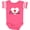 Football Pink and White, variant on Inktastic Canada-heart and Maple Leaf Boys or Girls Baby Bodysuit