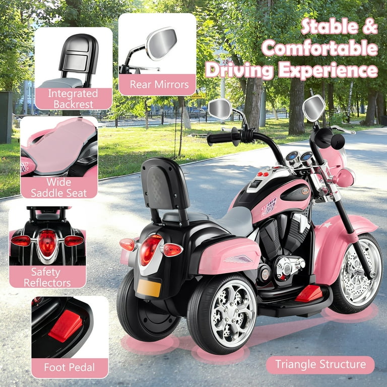 NH☆３kids Walmart Black Friday Deals 2025 Costway 6V Kids Ride on Chopper