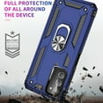 thumbnail image 3 of Decase for Samsung Galaxy A03S (US Version) Case, Military Grade Drop Protection Magnetic Ring Holder Kickstand Protective Heavy Duty Phone Case for Samsung Galaxy A03S, Blue, 3 of 8