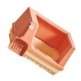 thumbnail image 4 of Cat Litter Box Semi Enclosed Heightened Fence Prevent Leakage Large Space Cat Toilet Orange S, 4 of 12