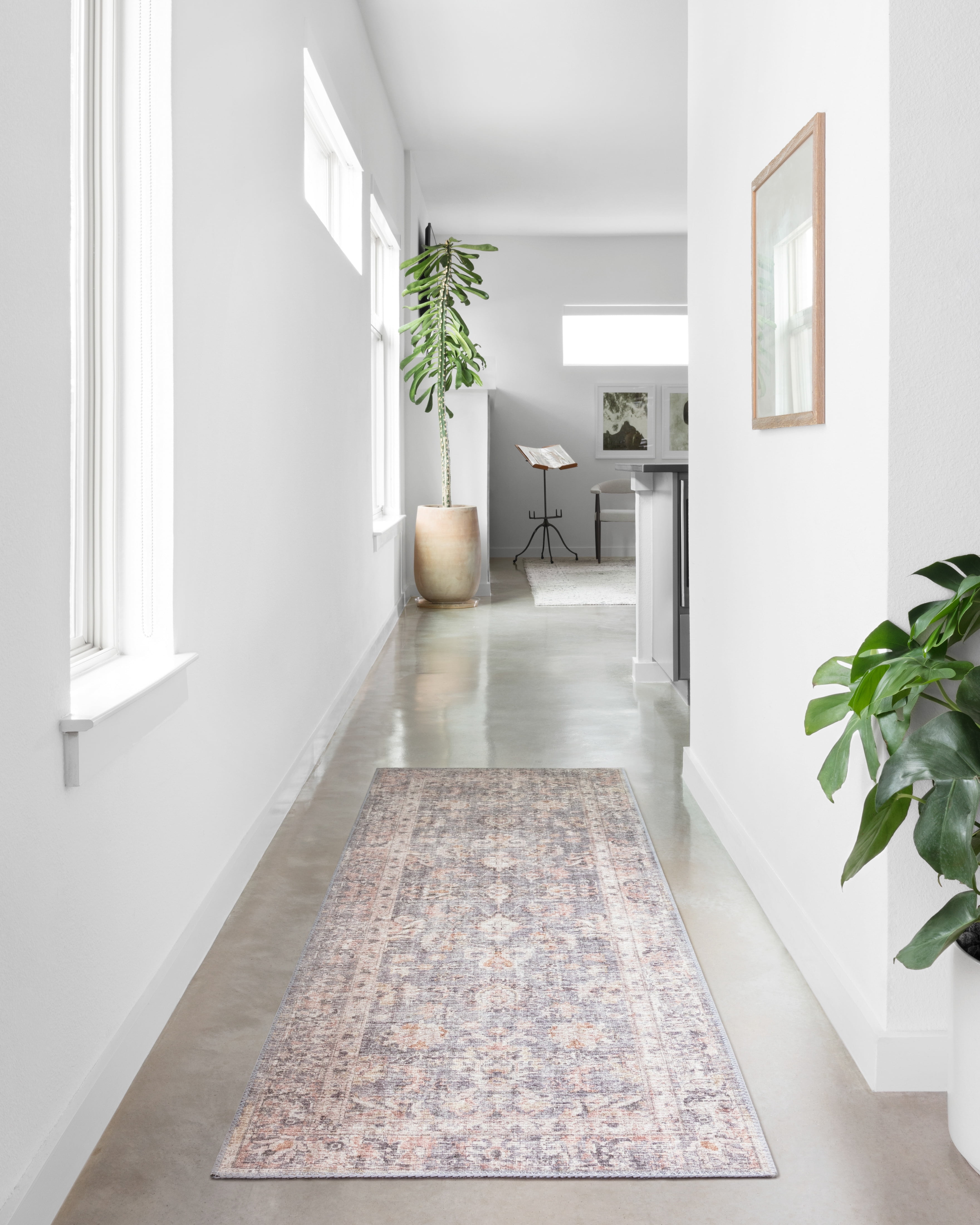 Loloi Skye Grey / Apricot 2'-0" x 5'-0" Area Rug
