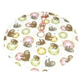 thumbnail image 5 of Cauagu 48" Christmas Tree Skirt Donut Sloth Pattern Christmas Tree Decorations Tree Mat for Xmas Decorations Occasion Holiday Home Decor -48", 5 of 7