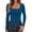 Blue, variant on Zeagoo Basic Fall Tops for Women Long Sleeve Square Neck Slim Fitted Undershirt
