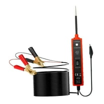 AMLESO Power Circuit Tester, 6V-24V DC Test Light Automotive Short Circuit Tester with Vise Clip, 12 Fuse Tester Tool