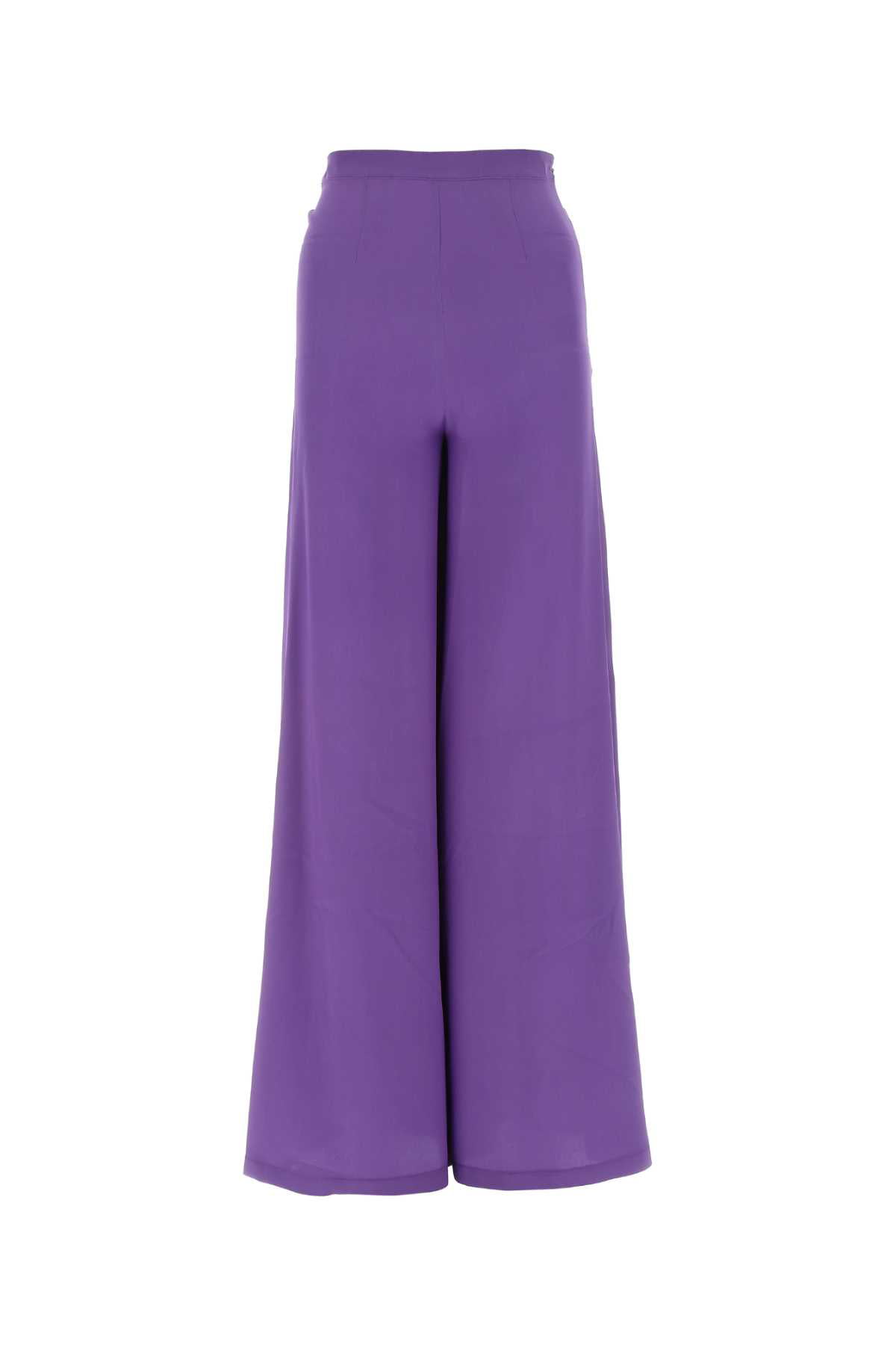 Purple crepe wide-leg Carol pant - Walmart.com