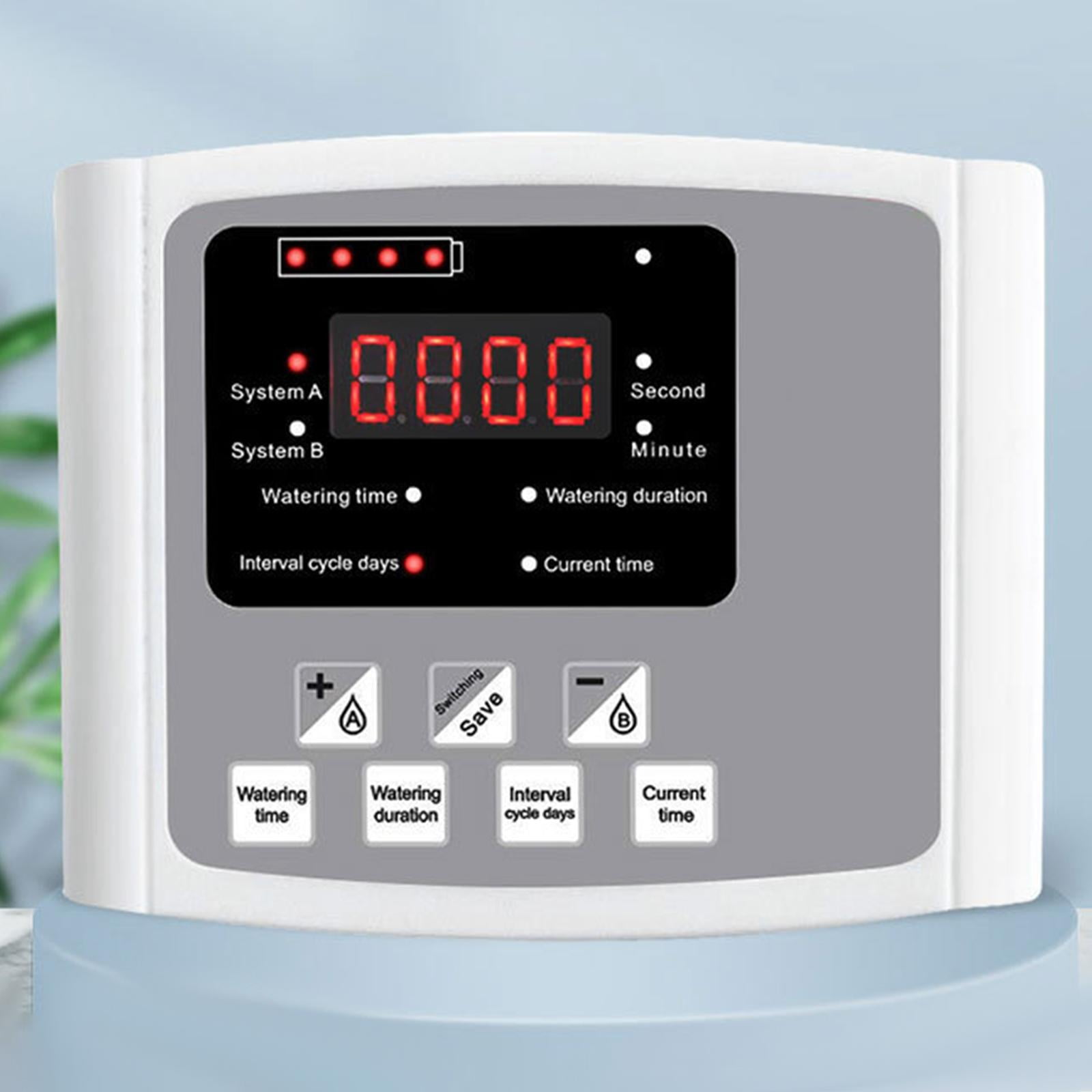 Automatic Watering System with Timer, DIY Automatic Drip Irrigation for Vacation, Potted Plant, Watering, Plants Single Pump Gray