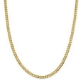 thumbnail image 1 of 14K Yellow Gold chain Curb 18 in 4.7 mm 4.7mm Solid Polished Light Flat Cuban, 1 of 5
