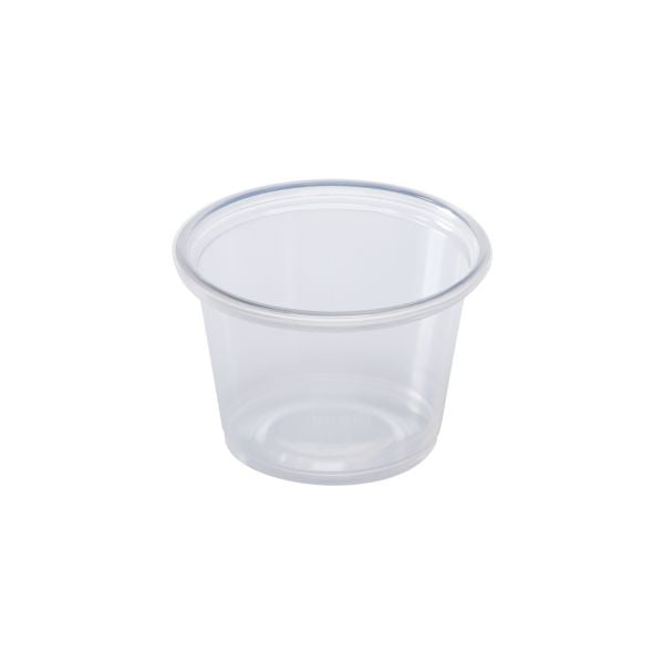 Clear Plastic Portion Cups with Lids, 2oz, 150ct