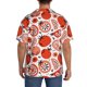 thumbnail image 3 of Balery Hand Drawn Tomatoes Camisa Casual de Manga Corta con Botones para Hombre, Texturizada, Estilo Cubano, para Playa, Verano-X-Large, 3 of 5