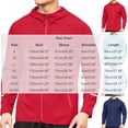 thumbnail image 3 of Busydd Mens Zip Up Hoodie Breathable Comfortable Workout Running Jacket Casual Solid Color Long Sleeve Jackets for Men XL, 3 of 9