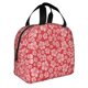 thumbnail image 2 of Easygdp Red Hibiscus Flower Bolsa Térmica Premium - Tela Oxford Impermeable, Gran Capacidad, Bolsillo Frontal, Unisex para Trabajo, Escuela, Actividades al Aire Libre y Picnics, 2 of 8