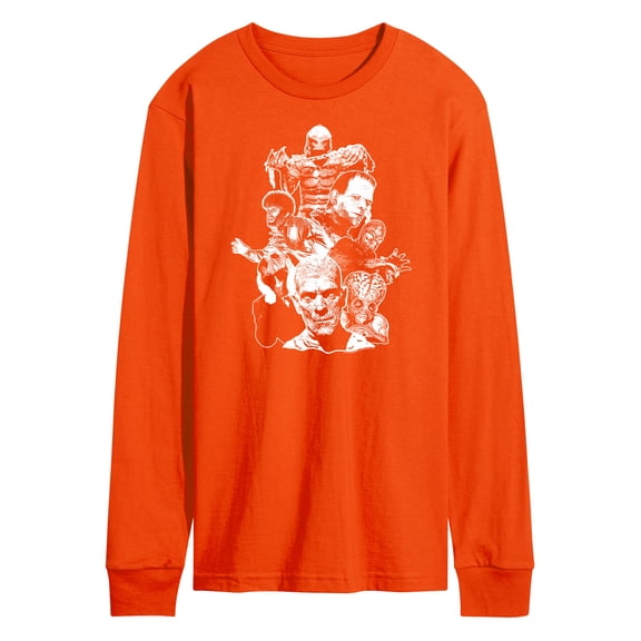 Classic Monsters - Popular Monsters of All Movies - Men's Long Sleeve T-Shirt