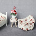 thumbnail image 2 of Guardoinrt 1/2/3/5 Sofa Mini Furniture Toy Miniatures Pillow Decoration Statue Simulation Crafts Model Accessory Present Dark Flower 1 Pc, 2 of 6