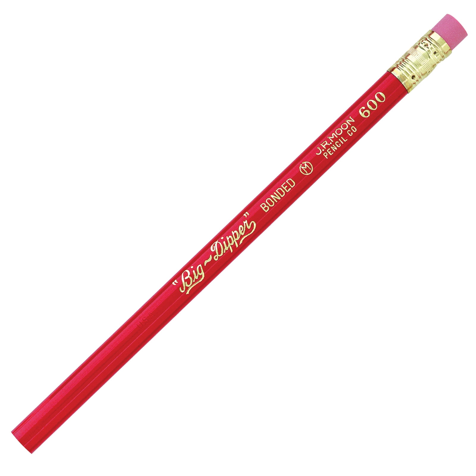 Moon Products Big-Dipper" Pencils, With Eraser, 12 Per Pack, 3 Packs