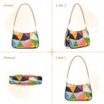 thumbnail image 7 of FORMRS Womens Shoulder Bag with Chain Strap Clutch Purse Cute Tote Handbag, Minimalist Triangles, 7 of 7