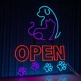 thumbnail image 2 of Glowneon Open Pet Shop Neon Signs, Welcome Sign for Pet Salon Vet, 2 of 4