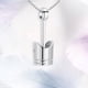 thumbnail image 4 of Collar de urna de cremación, exquisito recuerdo de duelo, regalo para cenizas perfumadas. Plata, 4 of 8