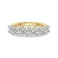 thumbnail image 5 of IGI Certified Round Shape Lab Grown Diamond Anniversary Band Ring For Women | 5 Stone 6 CT TW In 14K Yellow Gold | FG-VS1-VS2 Quality Elowyn Friendly Diamonds Band Ring, 5 of 5