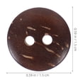 DRAFIDEEP 100Pcs Round Coconut Shell Buttons for Clothing Hats Bags ...