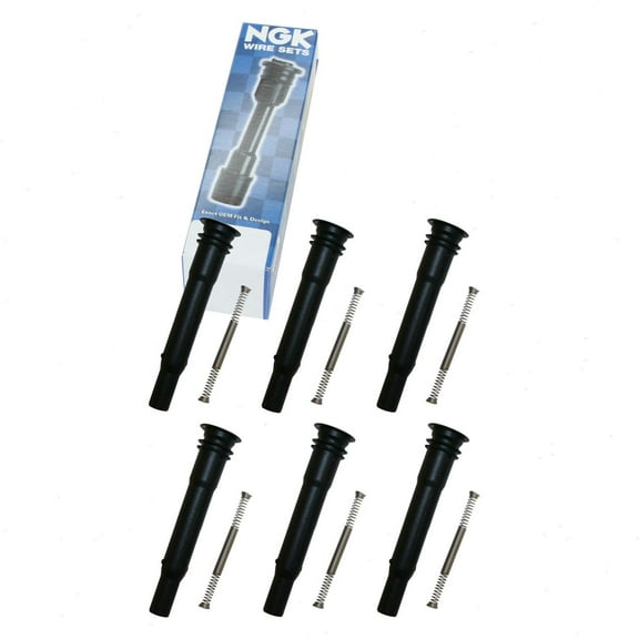 6 pc NGK 59021 Ignition Coil Boots for Direct Spark Plug Wire Fits select: 2008-2010 MERCEDES-BENZ S, 2008-2014 MERCEDES-BENZ C