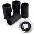 thumbnail image 5 of hefeisuimishangmaoyouxiangongsi Nut Extractor Socket Set 1/2" Drive 17mm-22mm 4 Pieces, 5 of 5