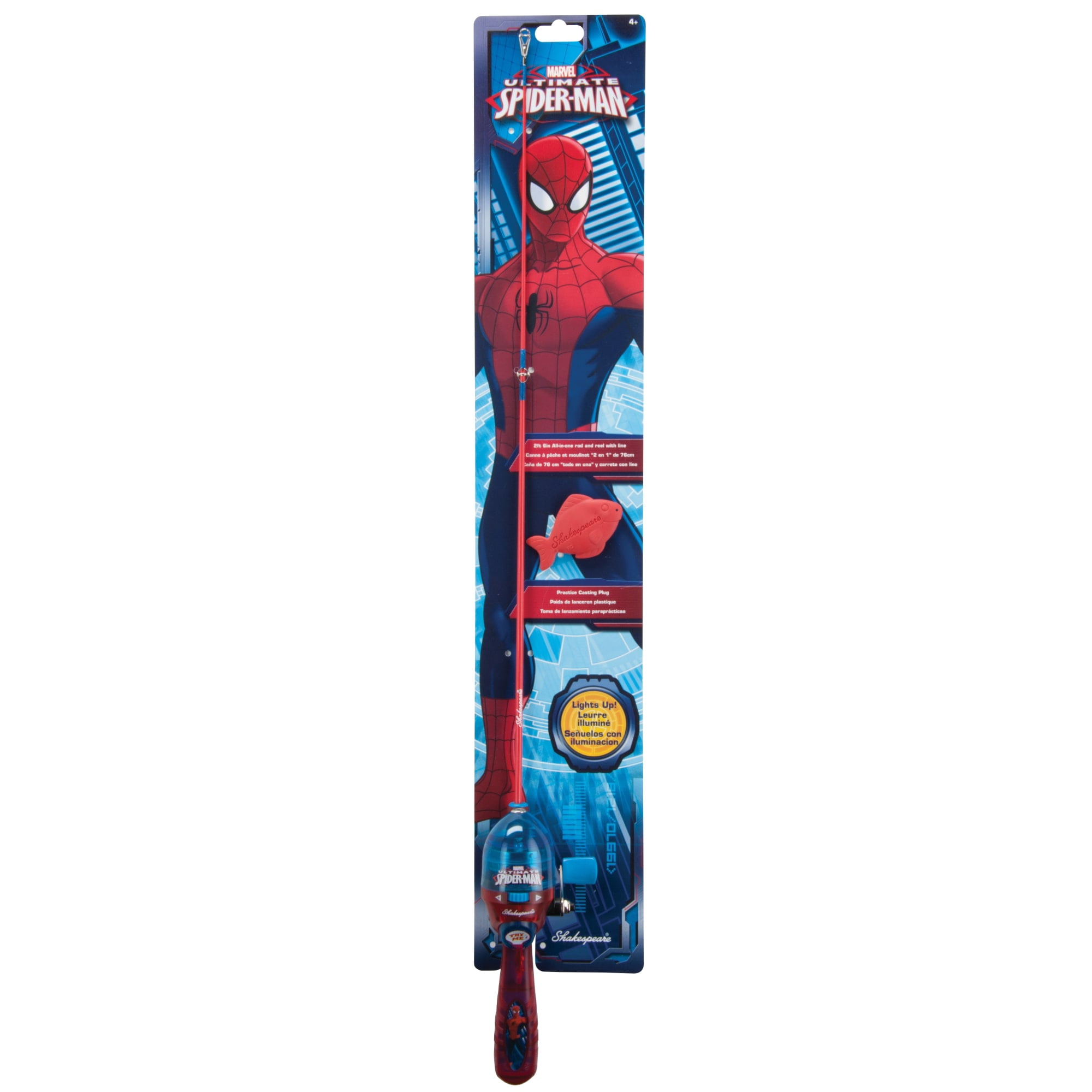 spiderman fishing pole
