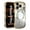 Gold, variant on ELEHOLD Magnetic Case For iPhone 17 Pro With Built-in Lens Protector,Compatible with Mag-safe Accessories, Shockproof Plating Curly Wavy Frame Clear Back Cover for Women Men,Silver