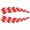 Red, variant on Soumake 2Pcs Plaid Flag Racing Car Decals Wheel Eyebrow Safety Reflective Stickers Decor
