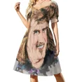 thumbnail image 1 of Billy Connolly una pintura digital Vestido sin mangas Vestido de noche de verano Vestido, 1 of 6