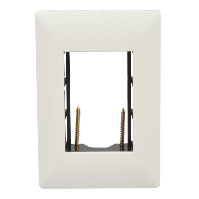 Placa 3 Módulos Plástico Blanco Estévez Alpha