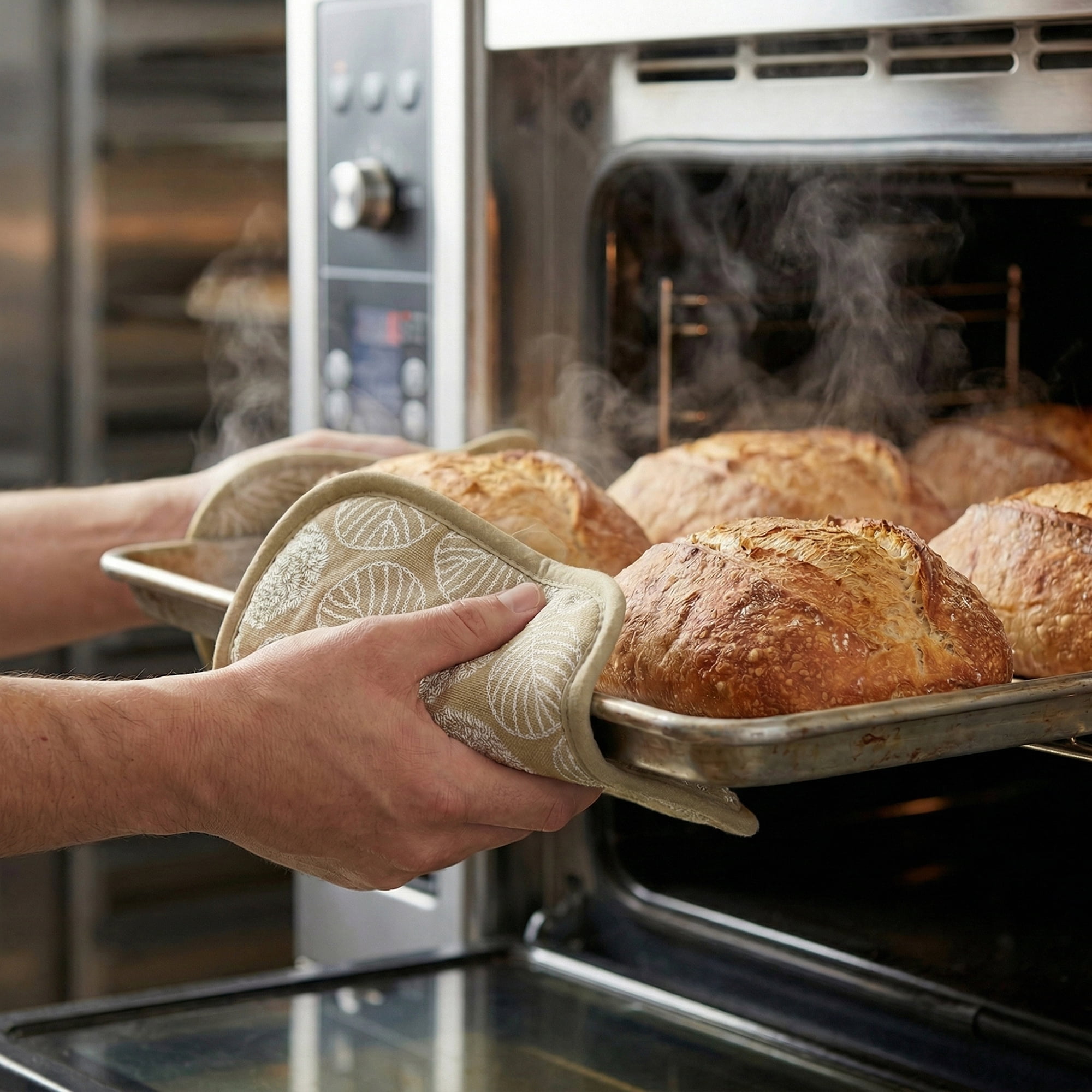 Unique Bargains Pot Holders Heat Resistant Non Slip Hot Pads for Kitchen Baking Khaki 4Pcs