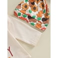 thumbnail image 4 of My First Halloween Outfits Newborn Baby Girl Pumpkin Romper Bodysuit+Long Pants Headband Hat Set Cute Fall Winter Clothes, 4 of 8