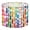 Color 2, variant on Lamp Shades Set of 2 Tie Dye Aquarelle Print Trendy Tie Dye Shapes 13" x 13" x 10" Lampshade for Table Lamps Floor Lamps Lamp Shade Replacement Easy Assembly Required