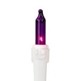 thumbnail image 3 of Brite Star Mini Christmas Lights - Purple - 49.5' White Wire - 100ct, 3 of 5
